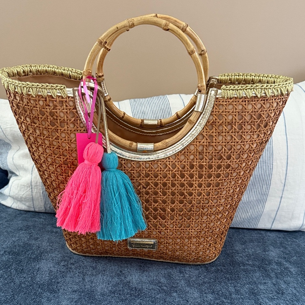 NWT Lilly Pulitzer Grotto Cane Tote